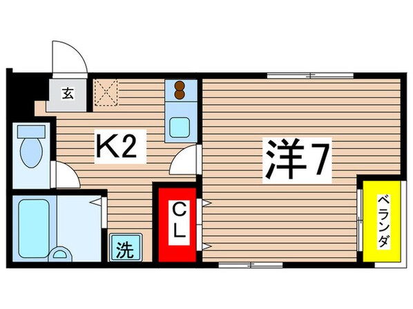 ヴァーベナ川名の物件間取画像